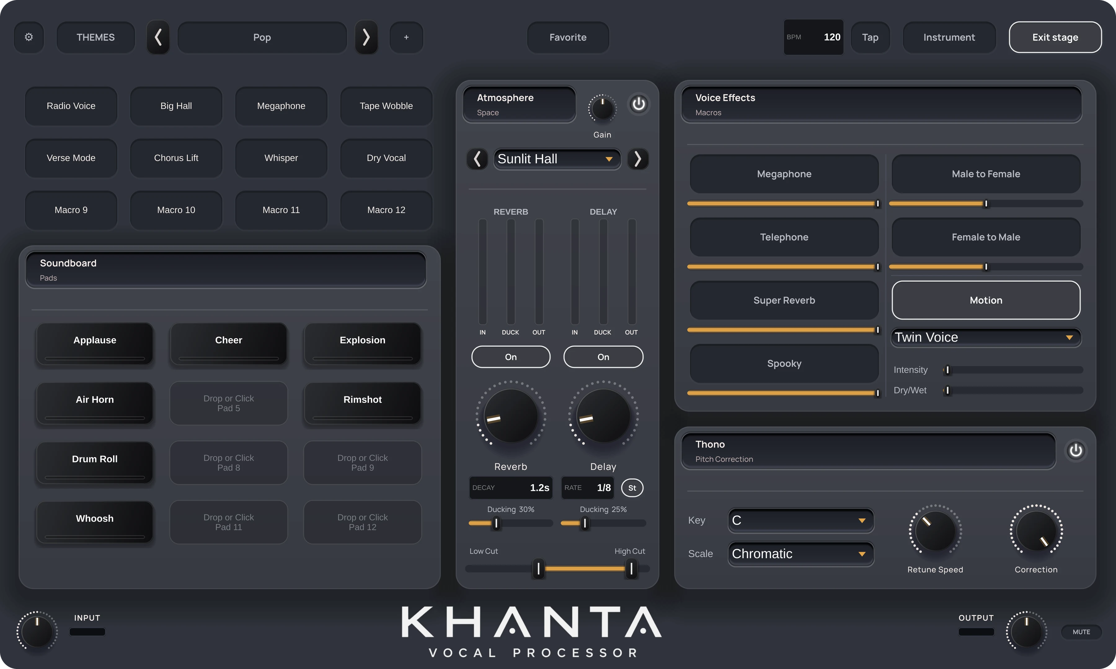 KHANTA Stage page